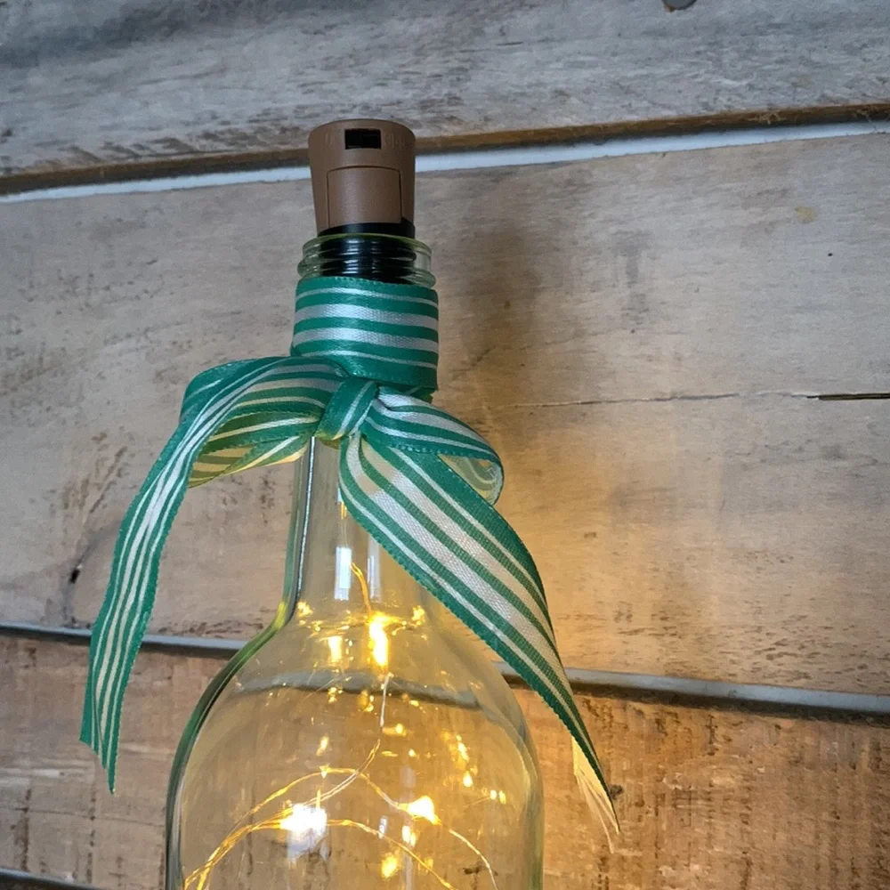 ‘Shenanigans’ wine bottle lantern